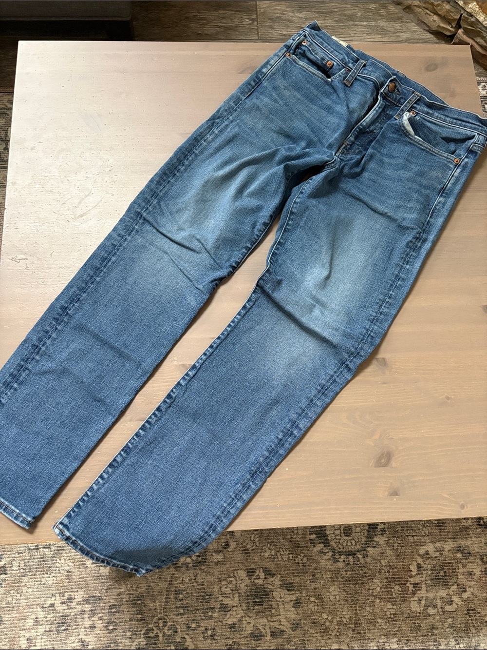 J Crew 770 Straight Classic Men’s Blue Denim Jeans Size 32 x 32